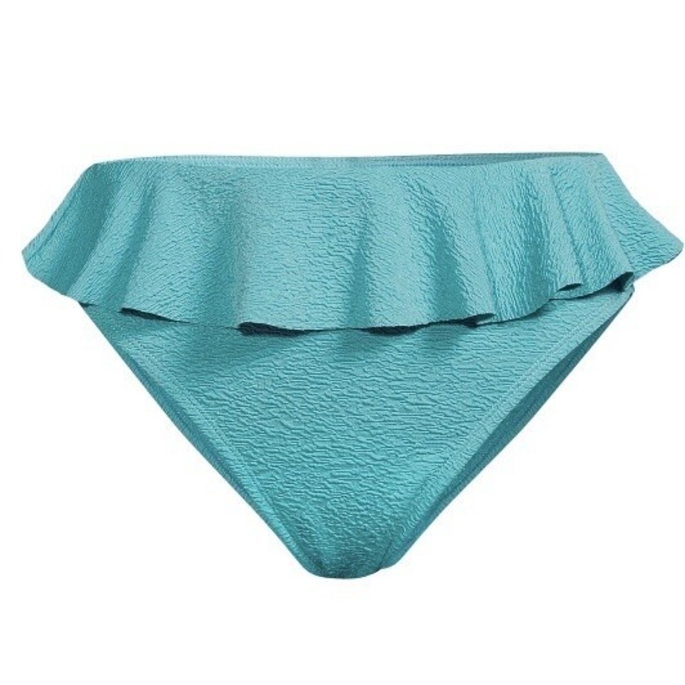Time and Tru Womens Ruffle High Waist Swim Bottoms 3X 24W-26W New with Tags Nice
